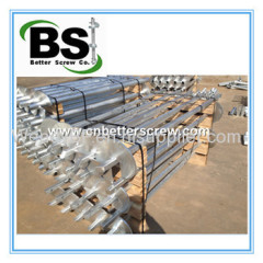 Ground Mounting Square Bar Shaft Helical Screw Piles
