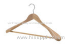 High class maple wooden coat hanger with fashion shoulder parts