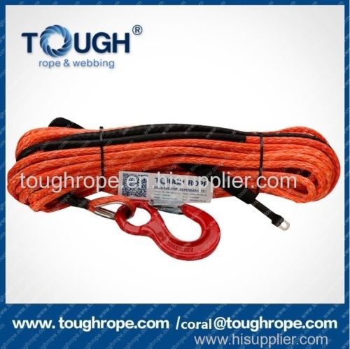 TOUGH ROPE 12v synthetic small hand winch cable SUV all-terrain vehicle rope