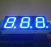 Ultra blue 7 segment led display common anode triple digit 0.8&quot; for instrument panel