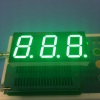 Pure Green 7 segment led display Triple digit 0.8&quot; common anode for temperature humidity control