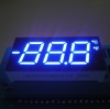 Ultra blue Customized Triple digit 7 Segment LED Display common anode for Refrigerator