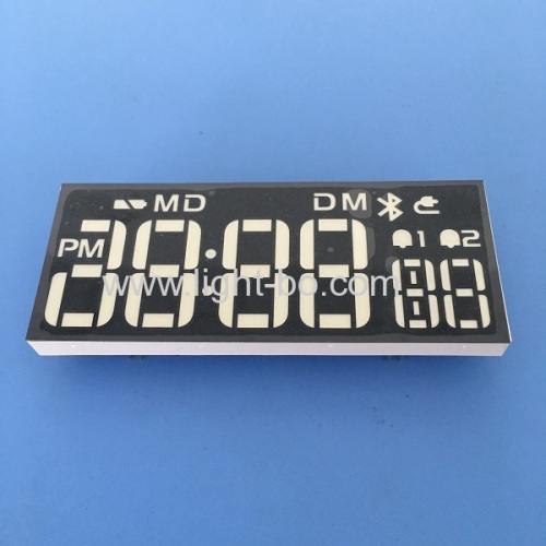 Customzed ultra bright white 7 segment led display common cathode for Sound