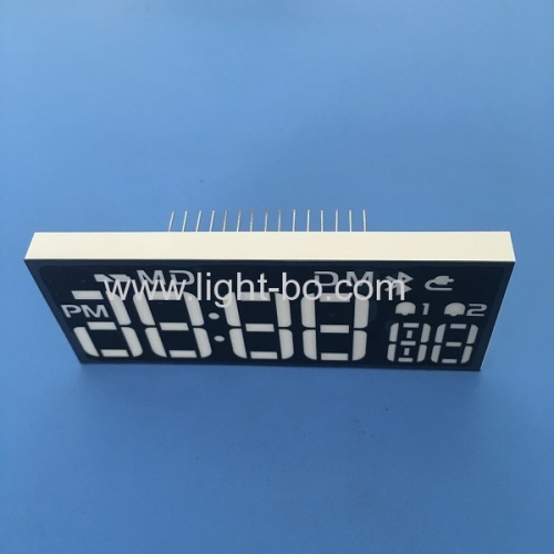 Customzed ultra bright white 7 segment led display common cathode for Sound