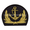 Gold metallic thread embroidered patch / badge