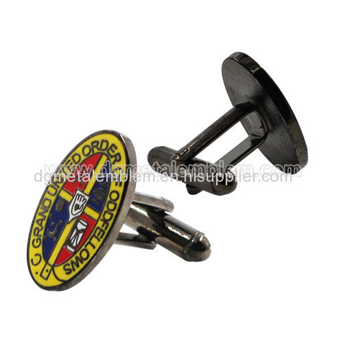 Metal cufflink brass imitation hard enamel