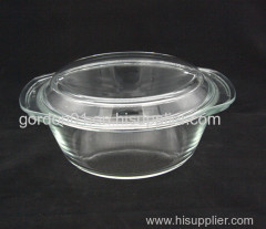 High borosilicate glass casserole