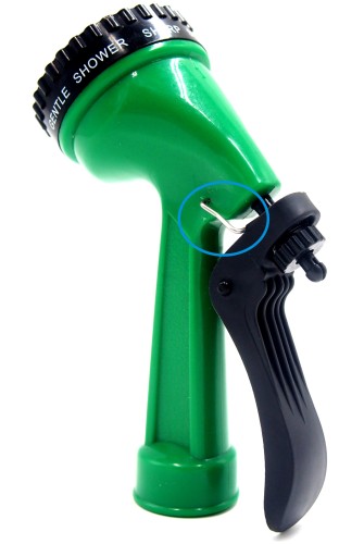 Plastic 4 way garden hose nozzle