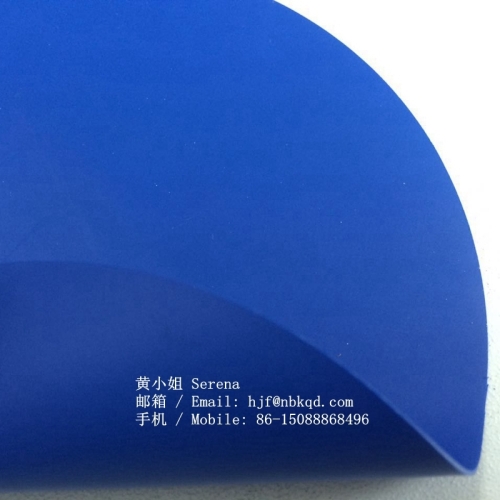 0.5mm Shiny Blue Oilproof Nitril Coated 100% Nylon Apron Fabric