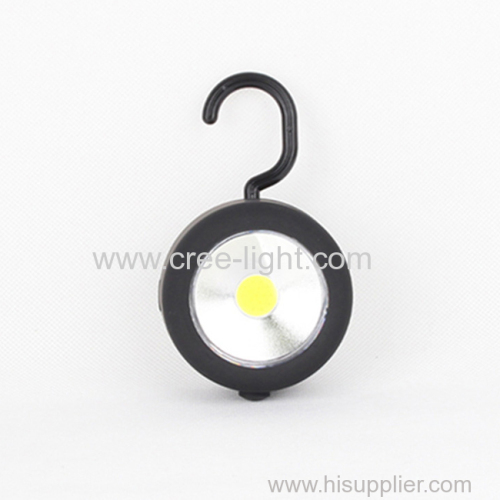3W COB led work light with magnet and hook at backside
