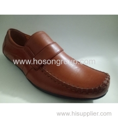 Men stitched clip on shoes