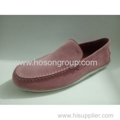 Suede men casual clip on shoes