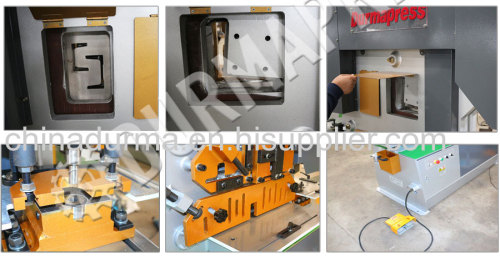 Q35y hydraulic multiple angle iron cutting and punching press machine