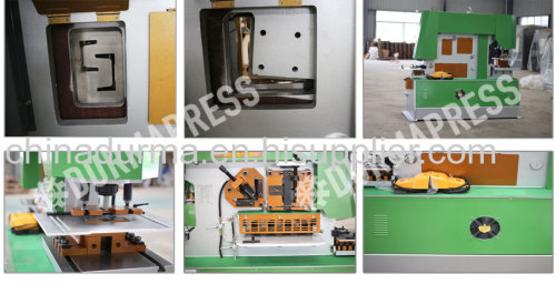 hydraulic ironworker combined plate punch and shear machine