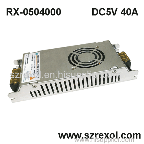 LED display SMPS 5V 40A 200W LED display transformer 5V power supply