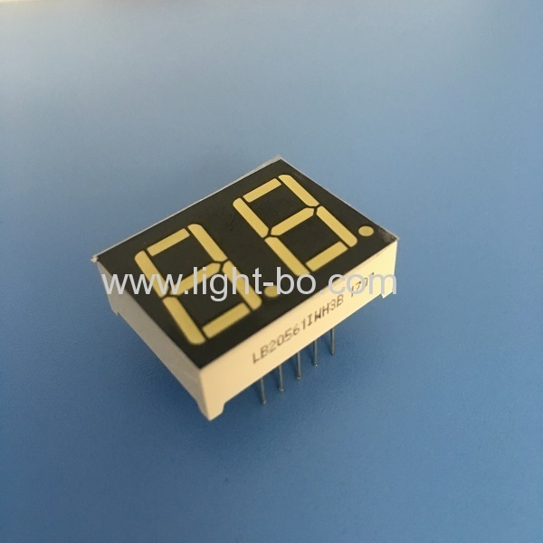 Ultra bright white 0.56" Dual digit 7 segment led display common anode for equipment panel