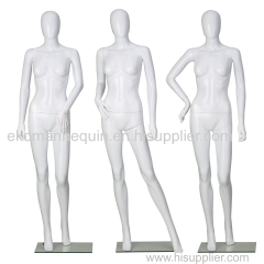Full Body Ghost Stand Plastic Oem Manufacturer Glossy White Black Head With Shoulders Sports Female Mannequins