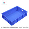 Clean and recyclable plastic bread and cake crate