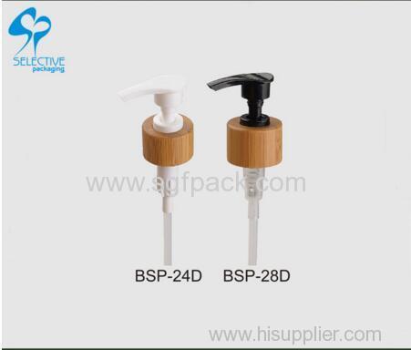 bamboo packaging 24/410 switch pump empty hand washing liquid bottle pumps lotion dispenser pump