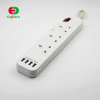 High Quality 3 outlet power strip and 4 USB ports universal USB power strip