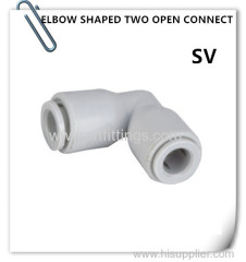 ELBOW SHAPED TWO OPEN CONNECT
