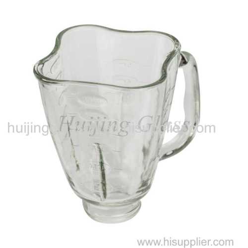 2017 hot selling Oster plum shape spare parts blender glass cube jar /cup vasos de vidrio A12