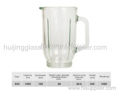 1L Factory price Electric national blender replacement spare parts glass jar 176 vasos de vidrio