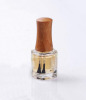 bamboo cap 15mm neck size for 12ml square glass empty nail polish bottle