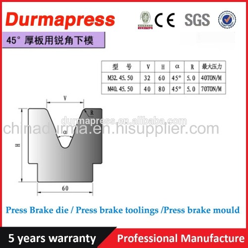 CNC Press Brake bending machine sheet metal forming dies