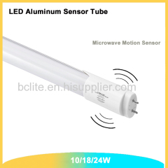 T8 18W Microwave Motion Activated Sensor LED Tube Light Rada sensor for parking lot