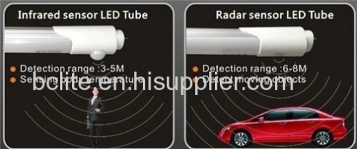 T8 Passive Infrared Pir Sensor Led Tube Light movement sensor tubes 1200mm