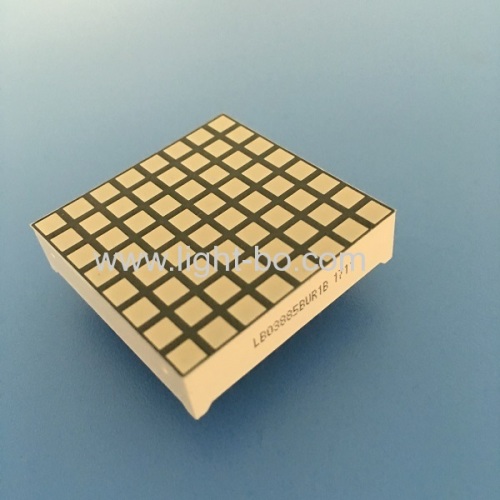 Ultra red 3mm 8 * 8 square dot matrix led display row anode for display screen / moving signs