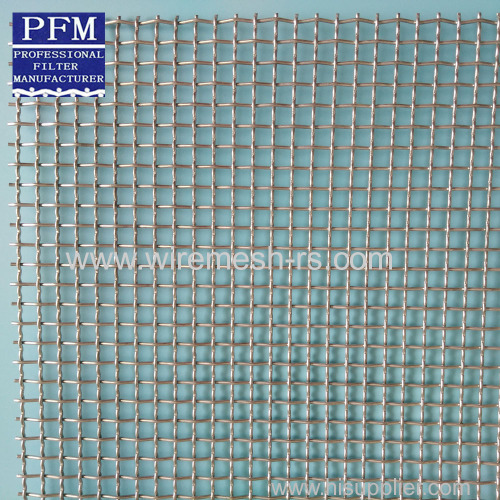10mm stainless steel square crimped mesh