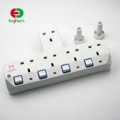 5 Way Plug Wall Outlet Power Strip Socket Splitter