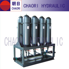 Hydraulic nitrogen acumulator station
