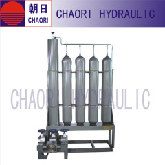 hydraulic piston accumulator station