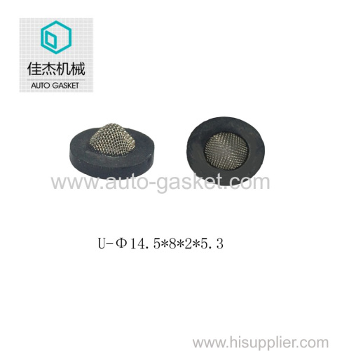 rubber wrapping filter mesh gasket on water cleaning machine