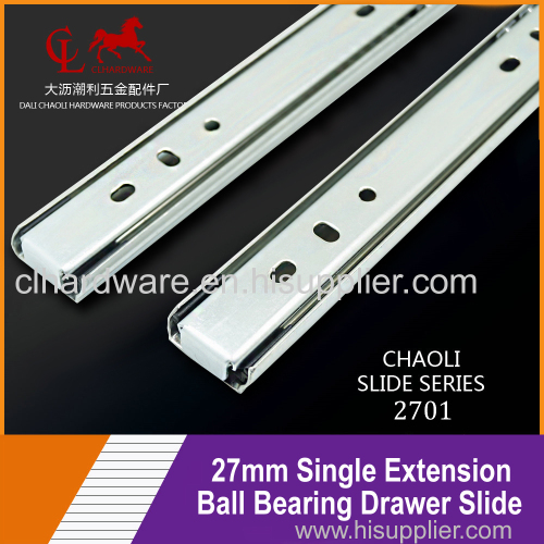 27mm Single extension drawer slide