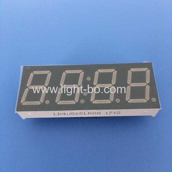 Super red 0.56" 4 digit 7 segment led clock display common cathode for industrial control