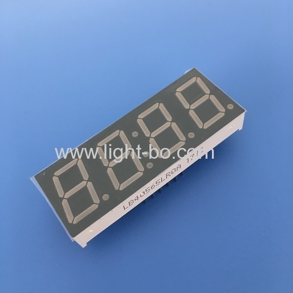 Super red 0.56" 4 digit 7 segment led clock display common cathode for industrial control