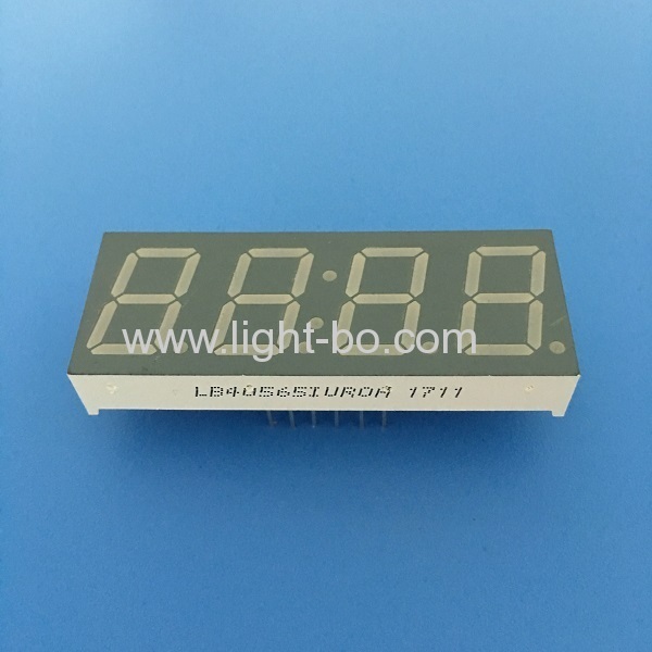 Ultra red 0.56" 4 digit 7 segment led clock display common anode for Instrument Panel