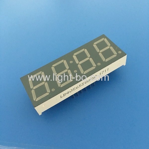 Ultra red 0.56" 4 digit 7 segment led clock display common anode for Instrument Panel