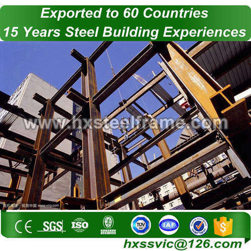 metal residential buildings made of structural steel framing anti-corrosion