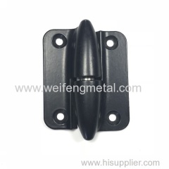 Black Zinc Alloy Furniture Hardware Door Window Hinge Round Corner Door Hinge