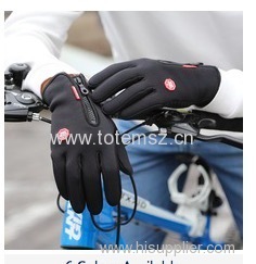 Waterproof Outdoor sports touch screen cycling gloves long finger