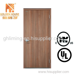 UL WH intertek wood fire door frame solid plywood HPL laminate melamine
