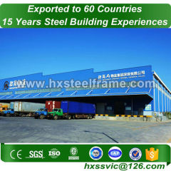 steel frame storage and steel structure warehouse on sale installed in Poland