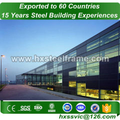 residential structural steel building by built-up steel frame hot selling at Asuncion