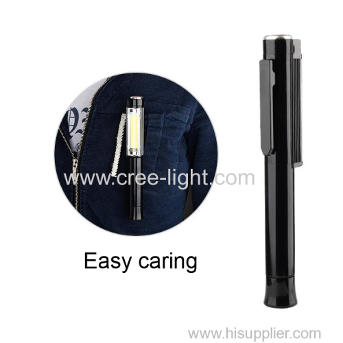 outdoor maintenance working lights with magnet COB pen flashlight