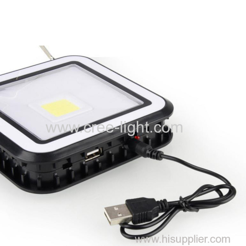 solar power rechargeble COB LED Portable Working Lights